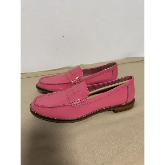 Sperry Top-Sider Loafer Shoes Womens Size 11 Pink Patent Leather Flats STS83405 - Picture 2 of 12